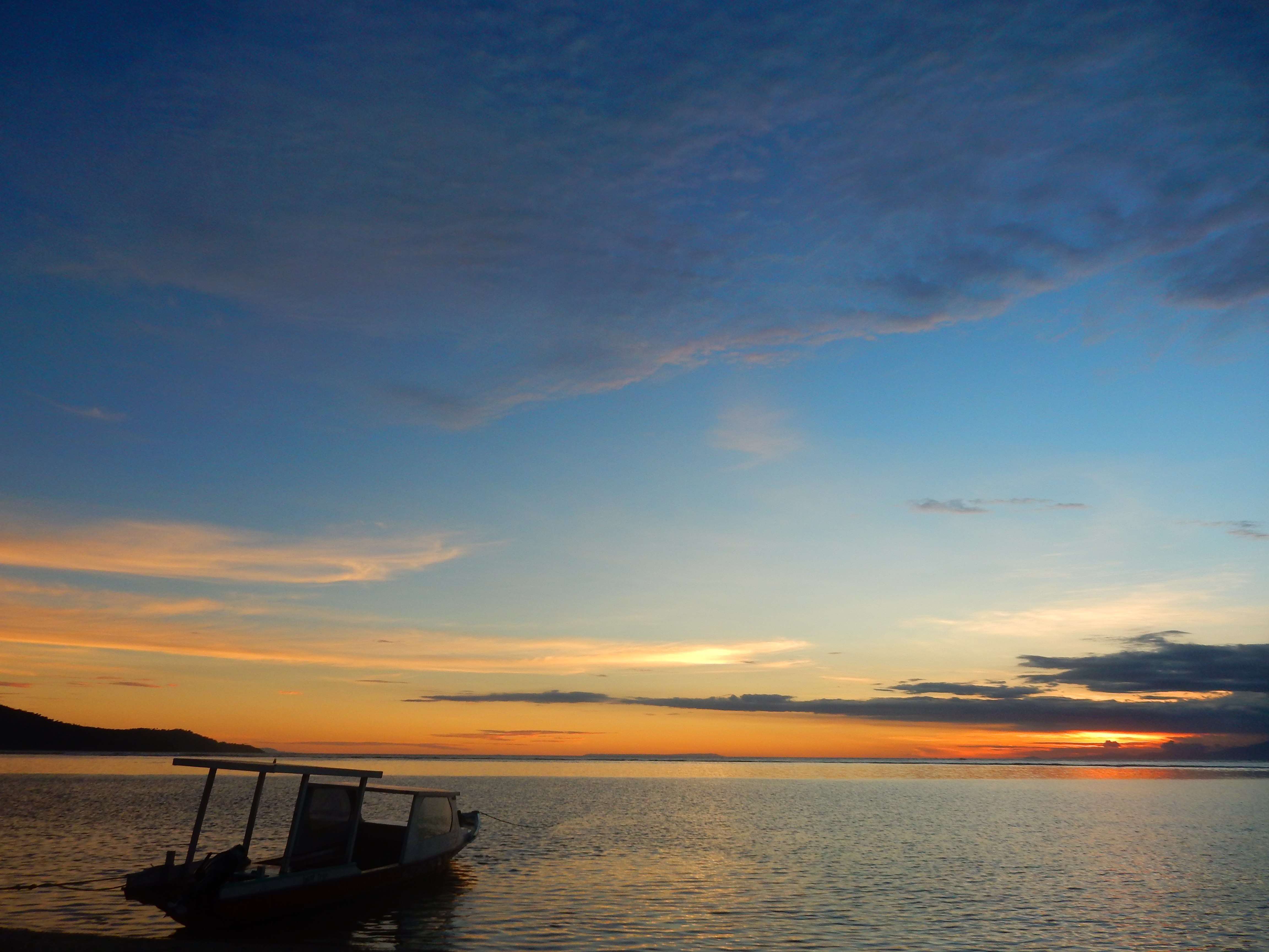 Coucher de soleil, Gili Air, Indonésie